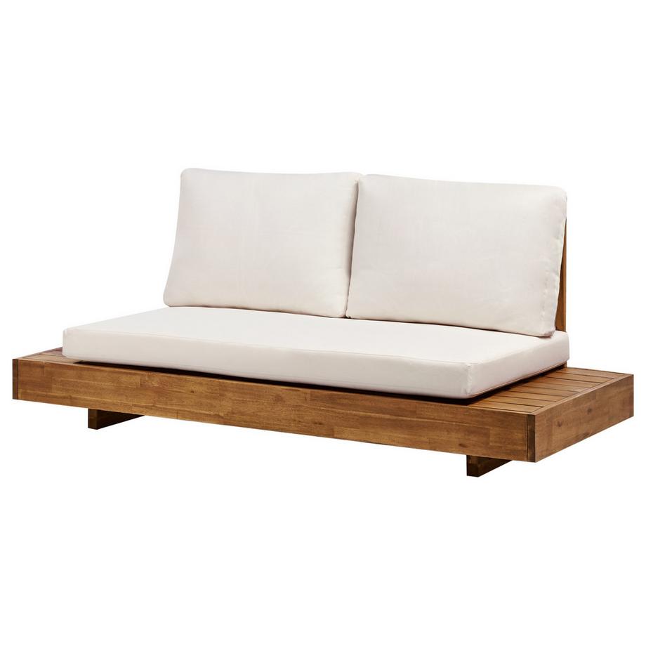 Beliani Ensemble de salon avec table en Bois d'acacia certifié  MARETTIMO  