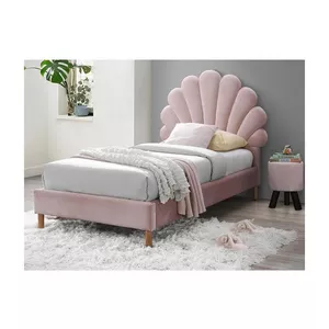 Letto conchiglia Velluto Rosa MONICA
