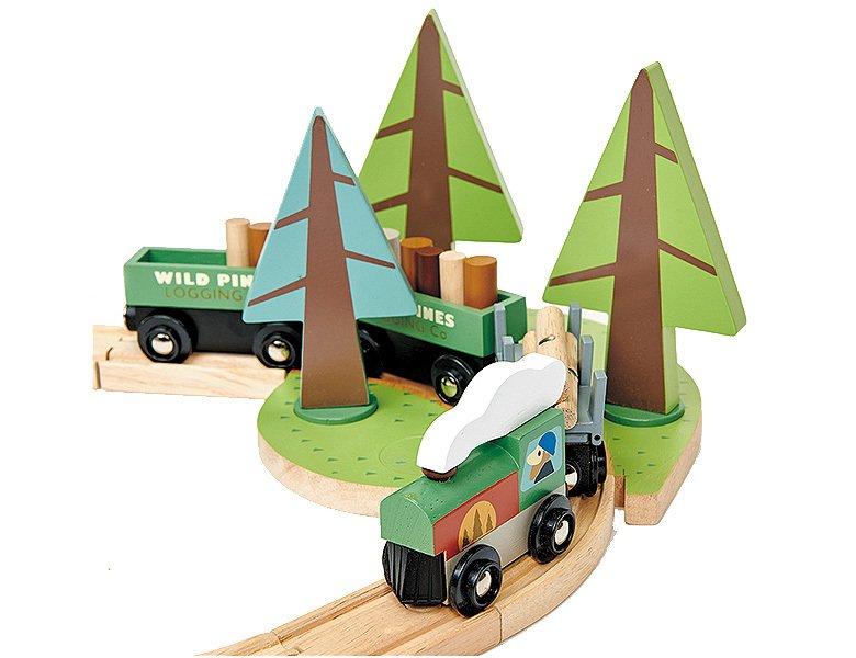 Tender Leaf Toys  Eisenbahn Wald mit Zubehör 