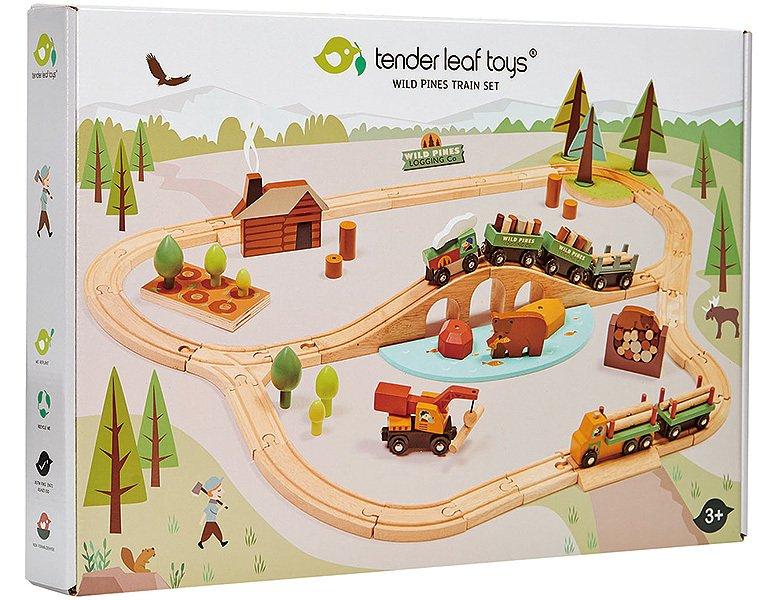 Tender Leaf Toys  Eisenbahn Wald mit Zubehör 