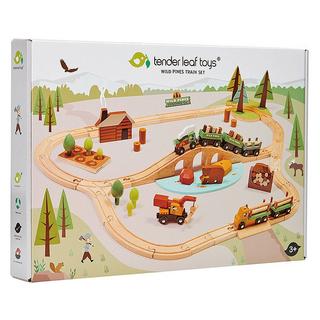 Tender Leaf Toys  Eisenbahn Wald mit Zubehör 