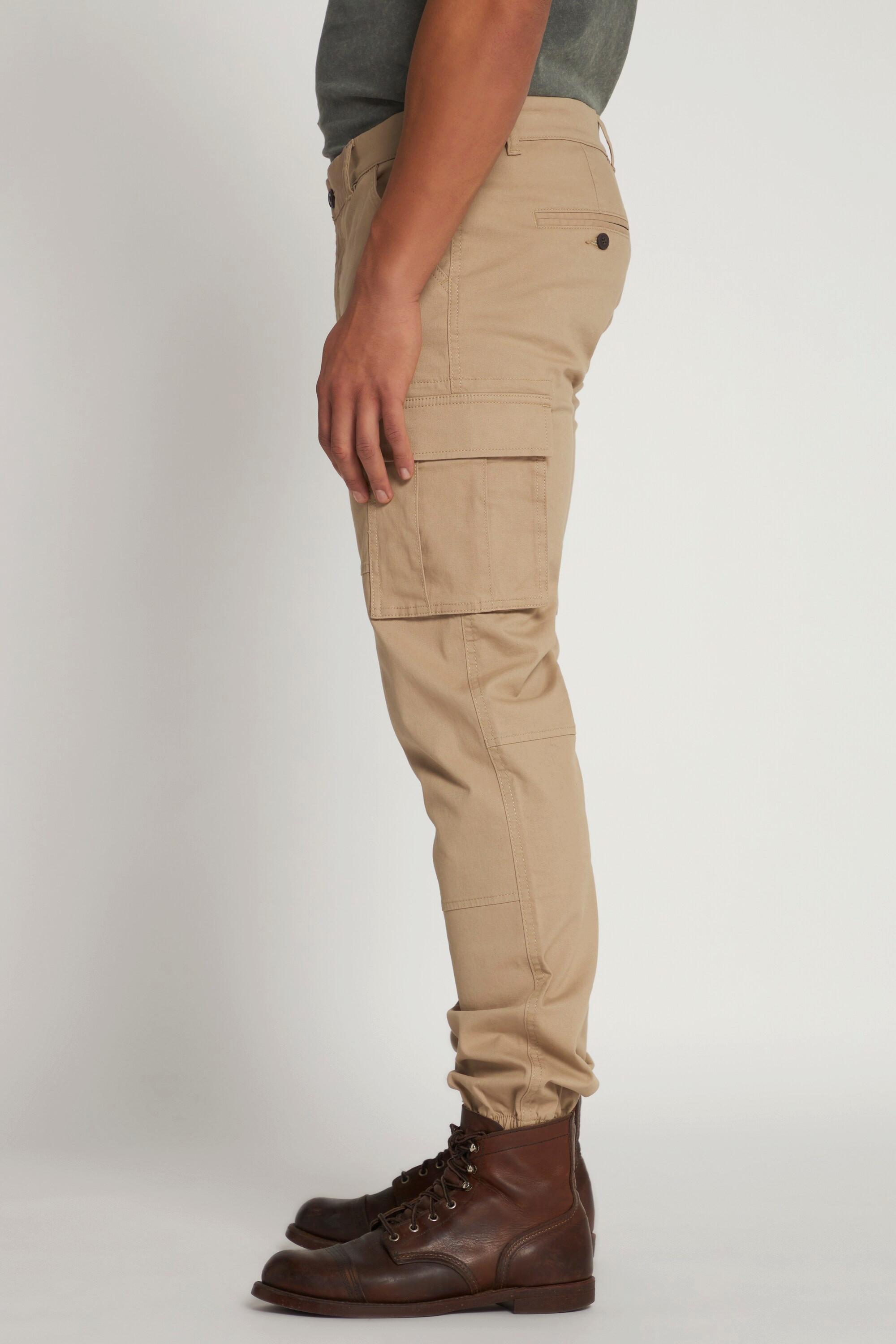 JP1880  Pantalon cargo spécial ventre fort, coupe Straight, jusqu'à la taille 72 