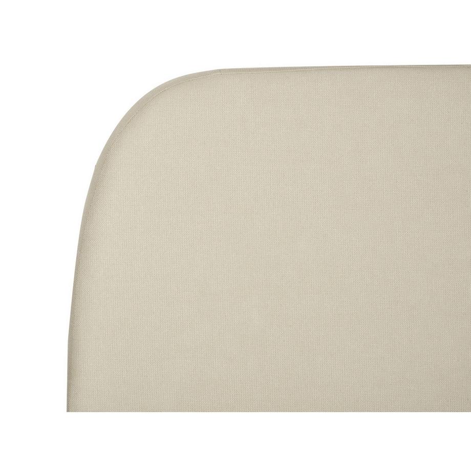 Beliani Lit avec sommier en Tissu Traditionnel ROISEL  