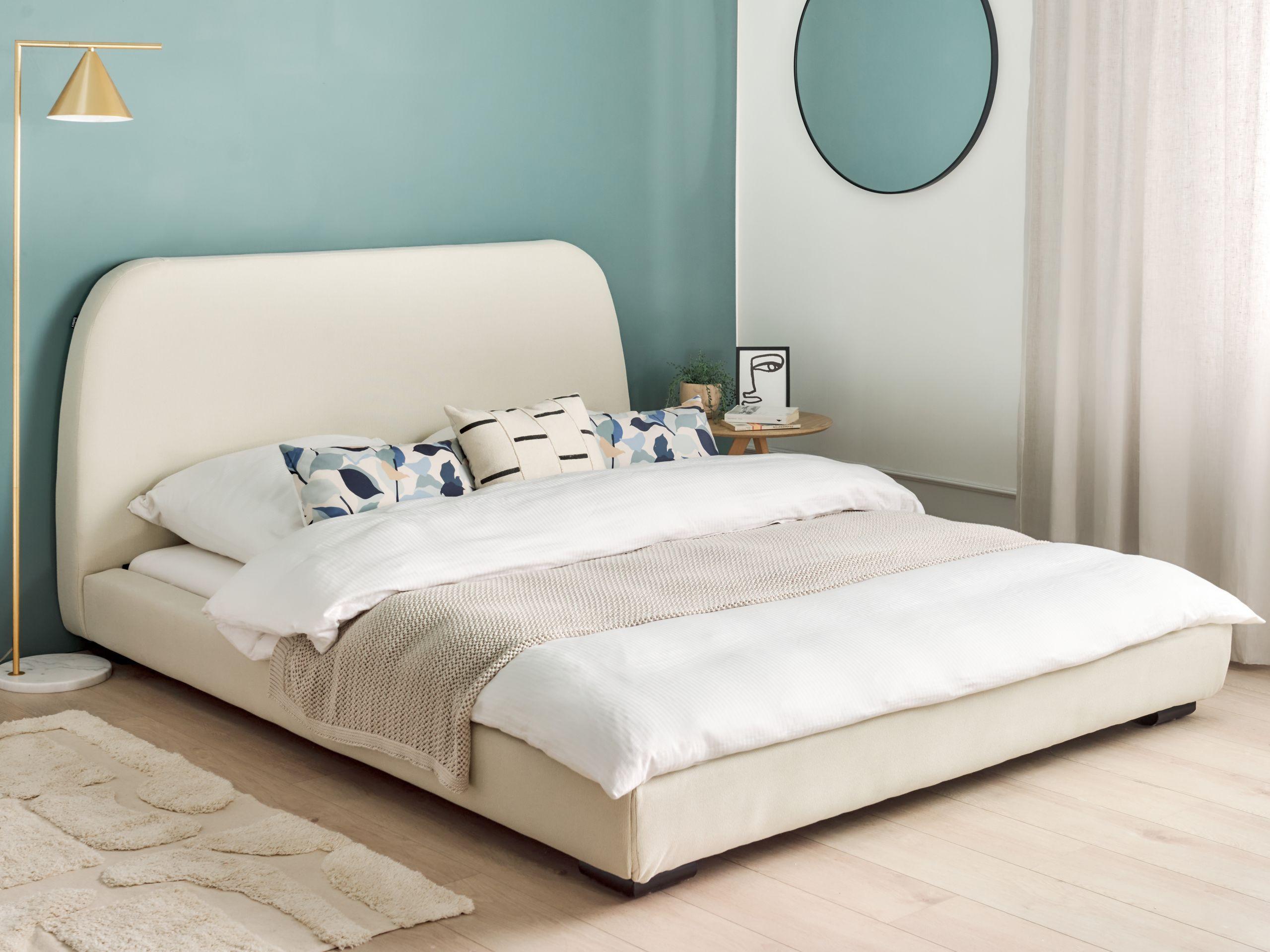 Beliani Letto en Tessuto Classico ROISEL  