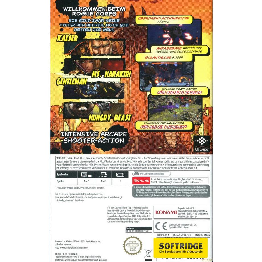 KONAMI  Contra: Rogue Corps 