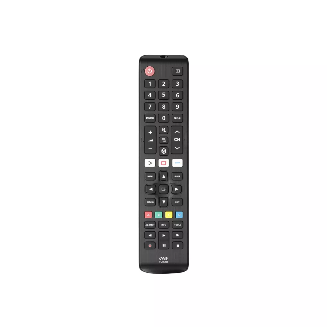 One For All -  TV Replacement Remotes URC4910 Fernbedienung IR Wireless Drucktasten, Schwarz