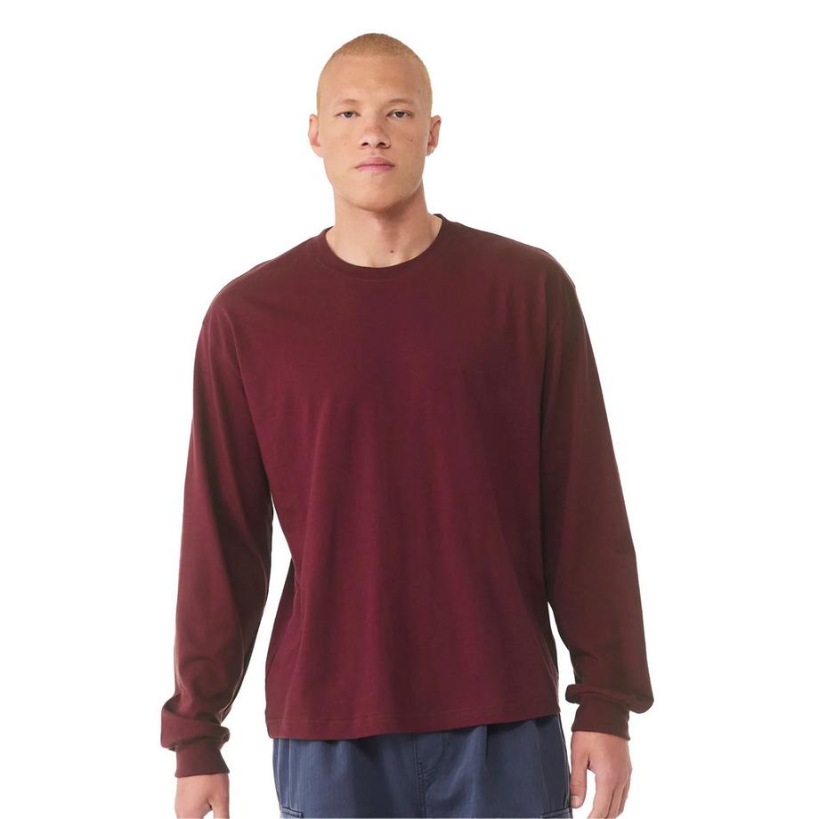 Bella + Canvas T-Shirt Pesante Ampia Maniche Lunghe  