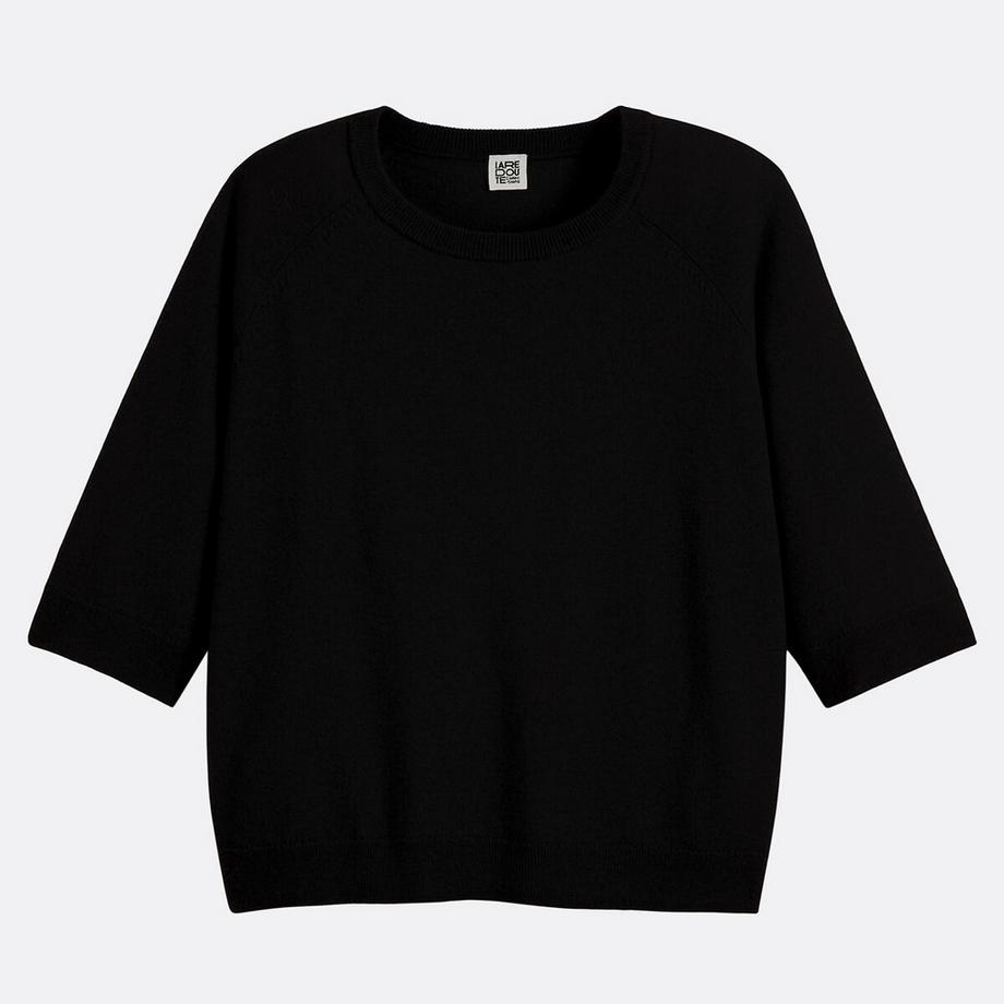 La Redoute Collections Pull Col Rond 100% Laine  