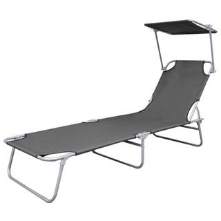 VidaXL Chaise longue tissu  