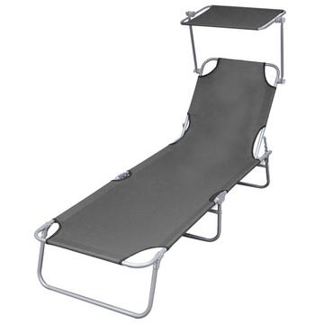 Chaise longue tissu