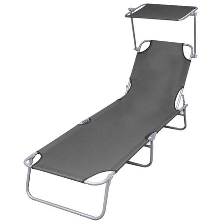 VidaXL Chaise longue tissu  