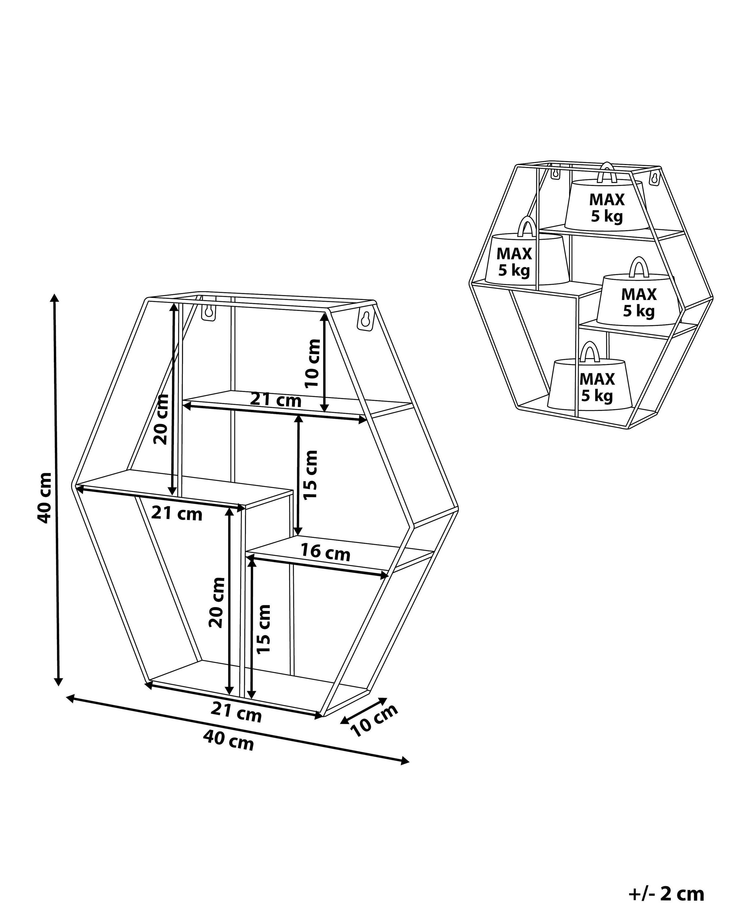 Beliani Regal aus Eisen Industriell TIGARD  