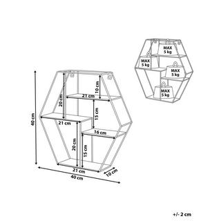 Beliani Regal aus Eisen Industriell TIGARD  