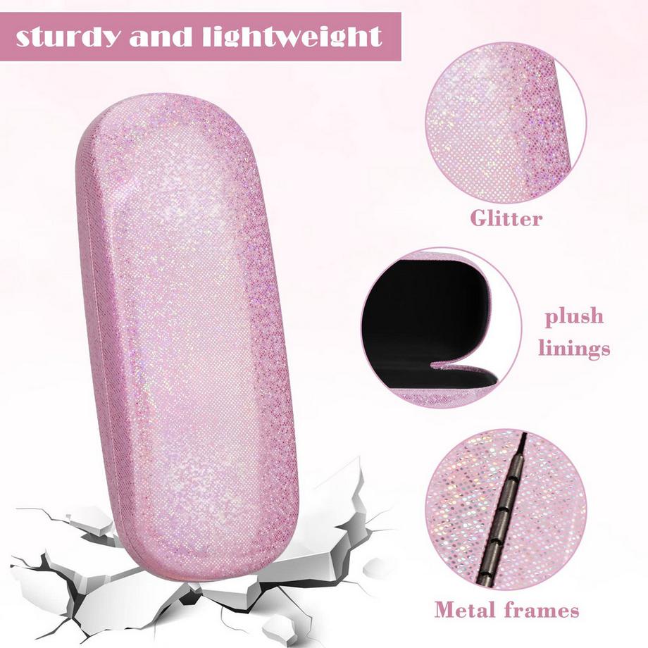 Only-bags.store 3 Pièces Etui à Lunettes Rigide Résistant aux Rayures Portable Etui à Lunettes de Soleil  