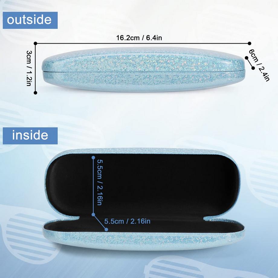 Only-bags.store 3 Pièces Etui à Lunettes Rigide Résistant aux Rayures Portable Etui à Lunettes de Soleil  