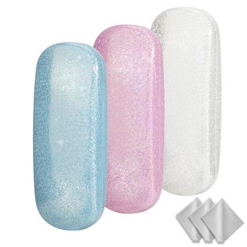 Etui à lunettes 3 pièces Boîtier rigide, résistant aux rayures Etui à lunettes de soleil portable
