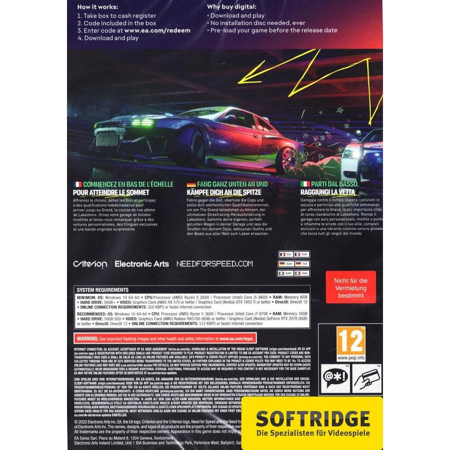 ELECTRONIC ARTS  Need for Speed: Unbound (Code in a Box) 