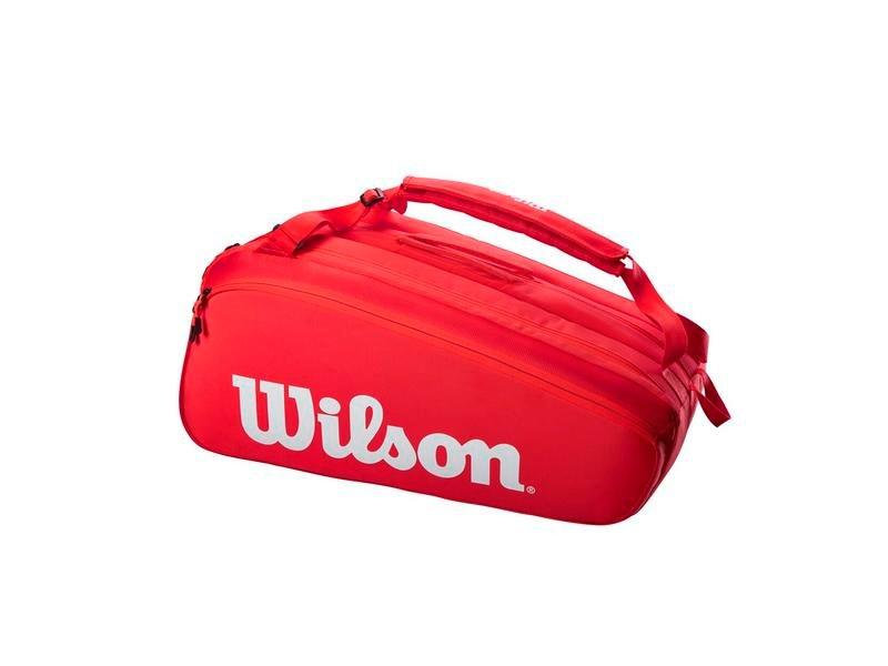 Wilson  Sac à raquettes Super Tour Collection Rouge 15 raquettes 