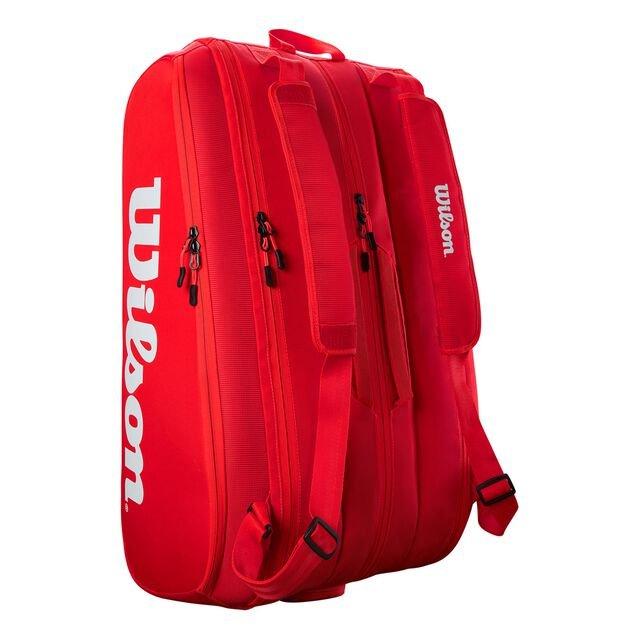 Wilson  Sac à raquettes Super Tour Collection Rouge 15 raquettes 