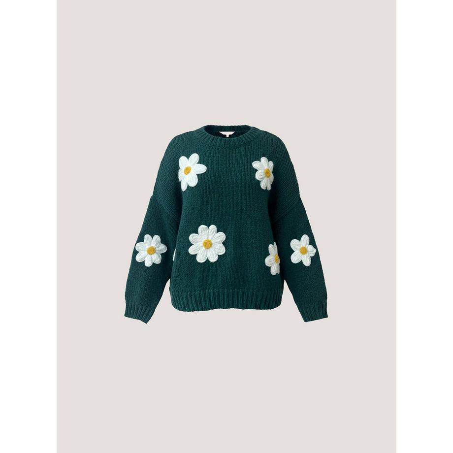 APRICOT Pull brodé avec motifs de marguerites  