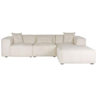 Beliani Ecksofa aus Cord Modern DOLVA  