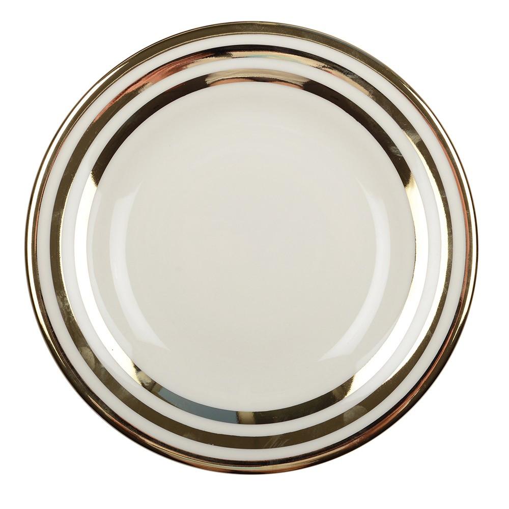 Aulica ASSIETTES PLATES TRIPLE FILET OR 27CM PAR BOITE DE - 6  