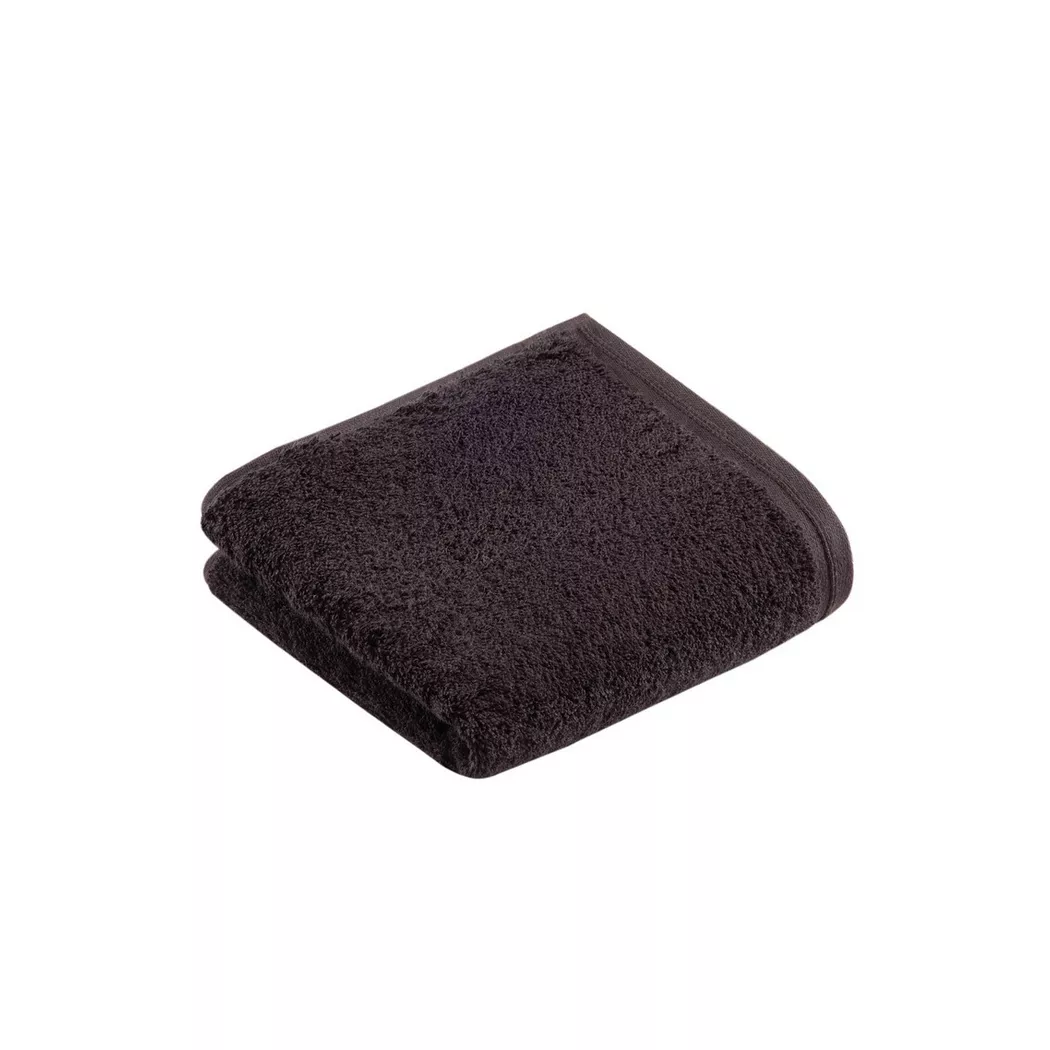 VOSSEN - Vegan Life Serviette invité, 40 x 60 cm, Anthracite