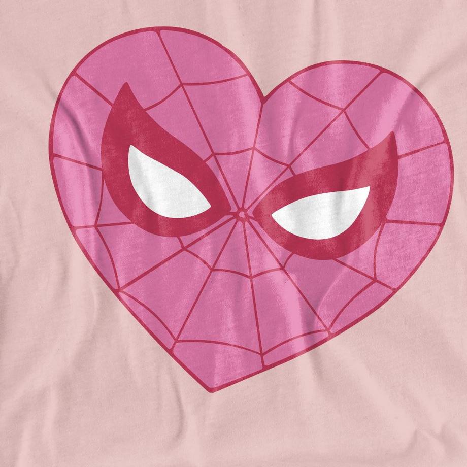 Spider-Man T-Shirt Stampa Cuore  