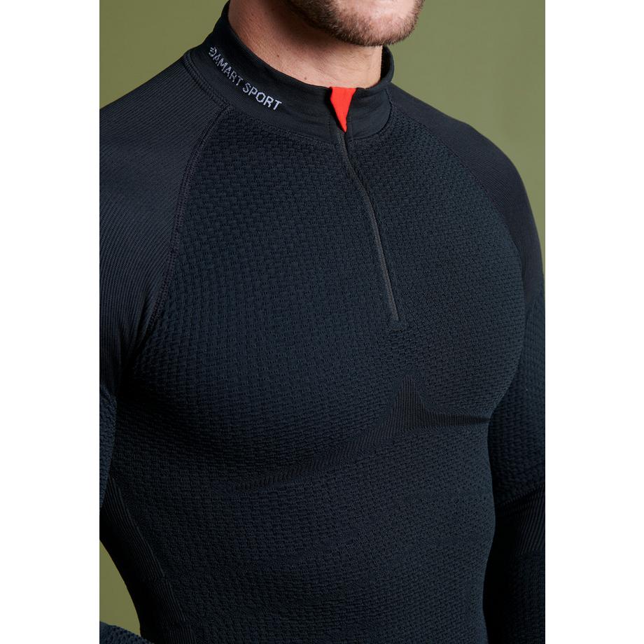 Damart  T-shirt col zippé Energy Thermolactyl 4 homme 