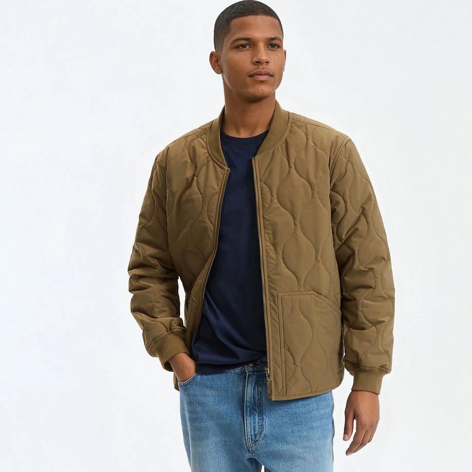 Gesteppte Jacke mit langen Ärmeln