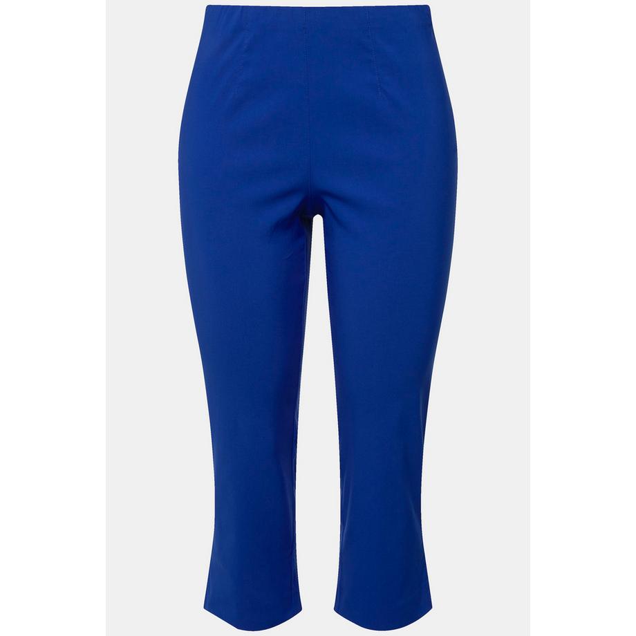 Ulla Popken Pantaloni Bengalina Lunghezza Polpaccio Gamba Dritta Vita Elastica  