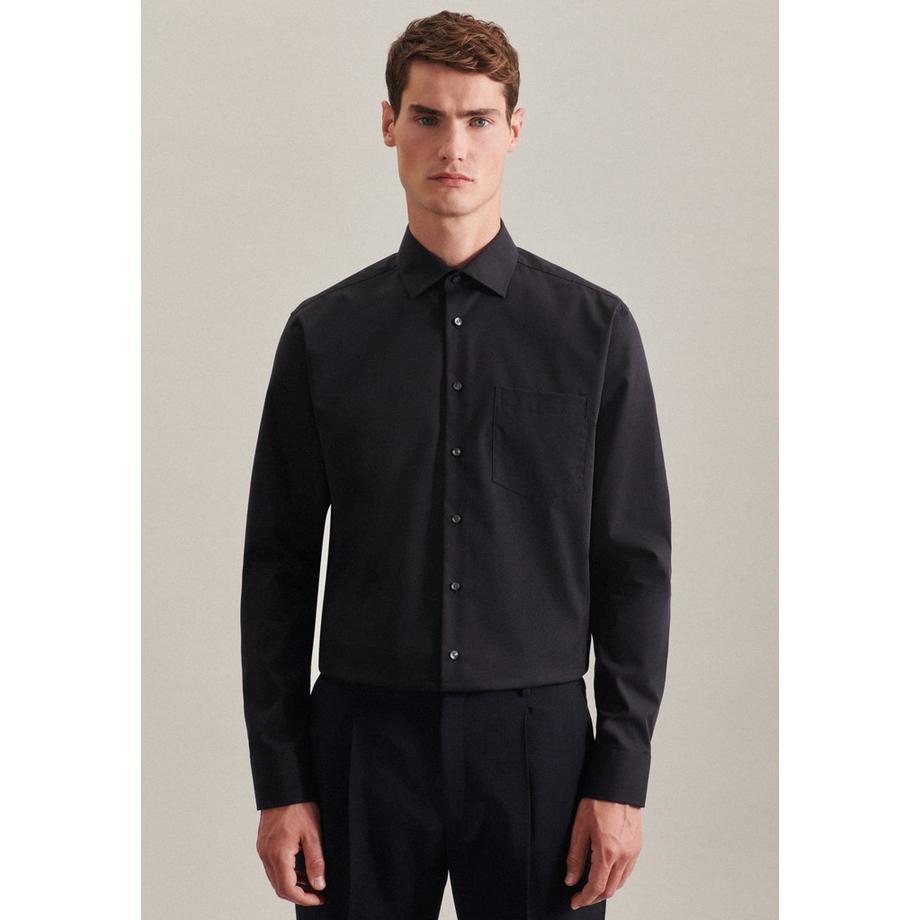 Seidensticker Business Hemd Regular Fit Langarm Uni  