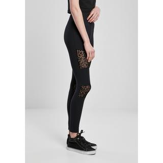 URBAN CLASSICS  damen-leggings flock lace inset 