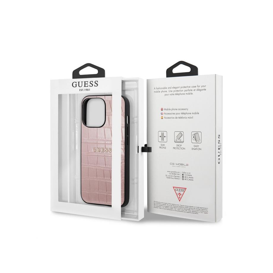 GUESS  Cover per iPhone 13 Pro PU Croco 