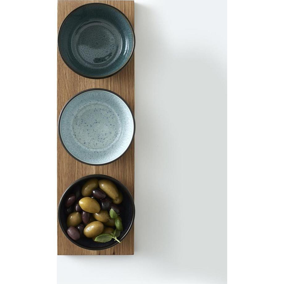 Bitz  Servierplatte mit glasierten Schüsselchen 