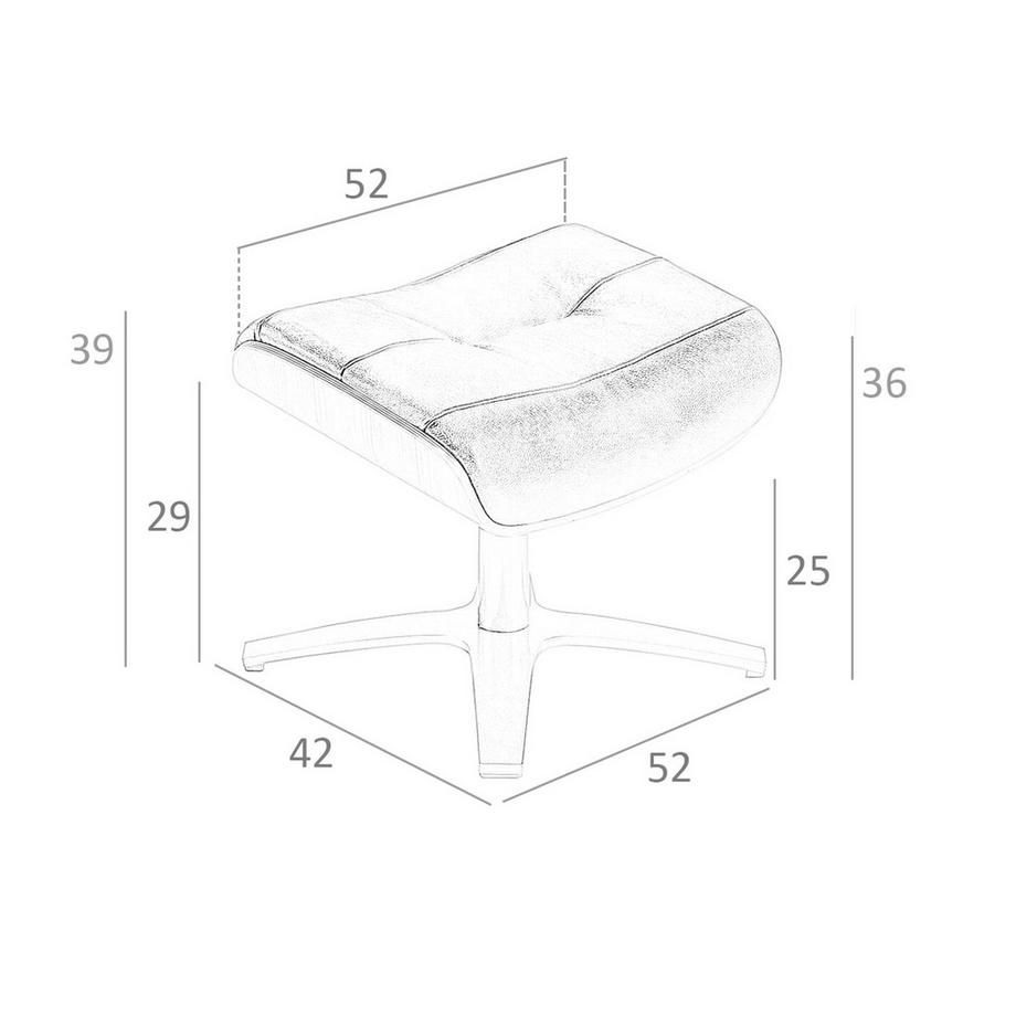 ANGEL CERDA  Hocker ausem Leder 