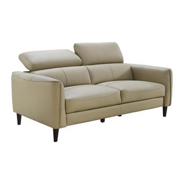 Divano 2 posti in Pelle di bufalo Beige - SALVI