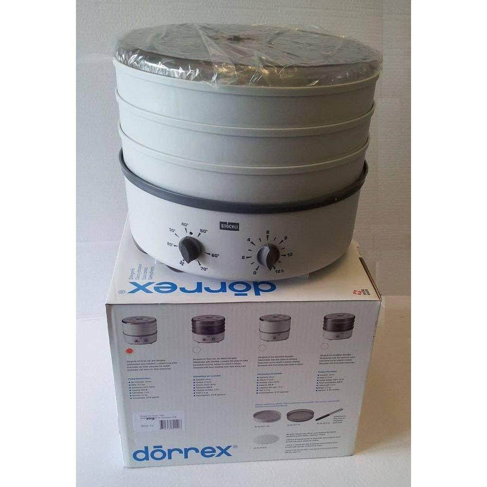 Stöckli Disidratatore dörrex grigio 3 griglie in plastica 230V, con timer  