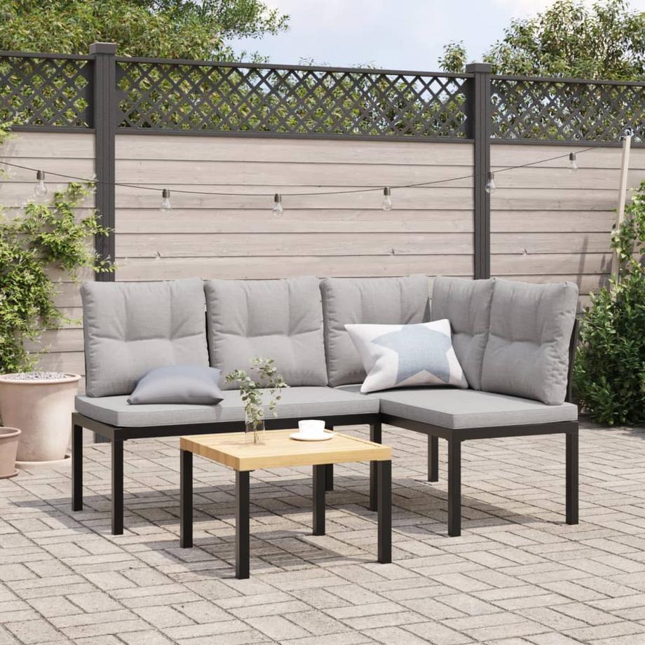 VidaXL Gartenbank stahl  
