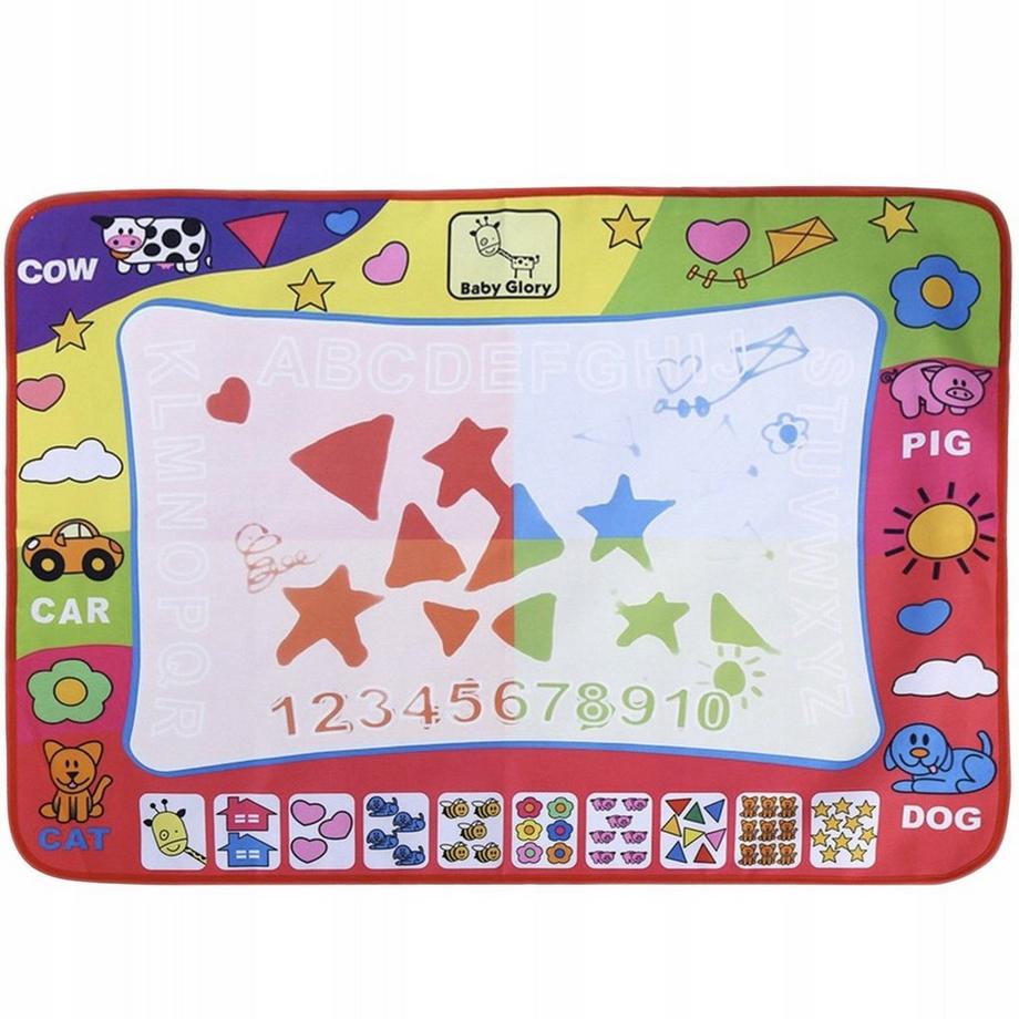 Kruzzel  Tappetino da disegno con 2 penne a base acqua 