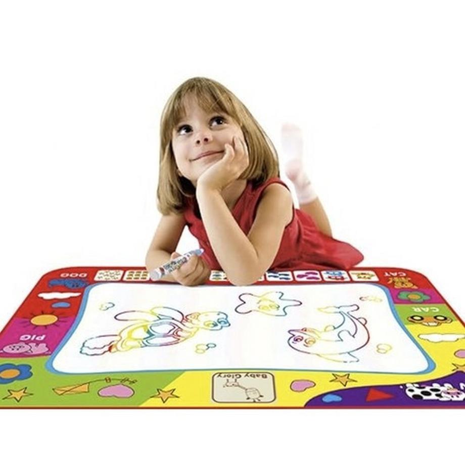 Kruzzel  Tappetino da disegno con 2 penne a base acqua 