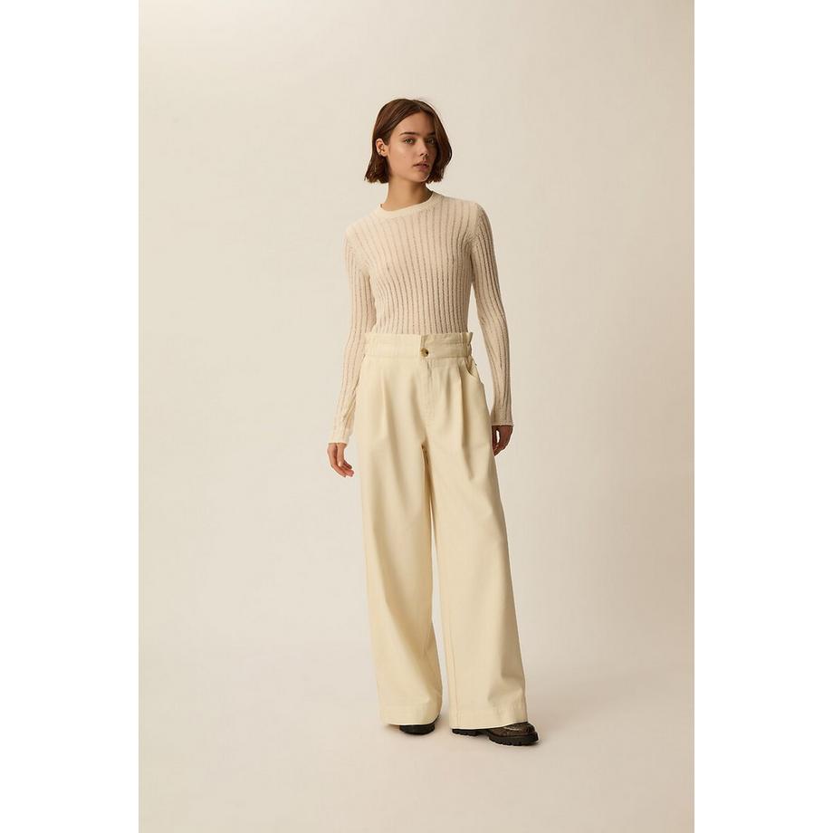 Des Petits Hauts Loulou 2 Weite Hose mit Abnähern  
