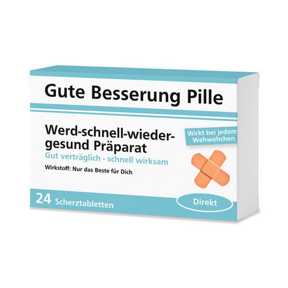 Gute Besserung Pille - 24 Schokolinsen