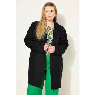 Long blazer oversized coupe Loose Shape, tissu finement texturé