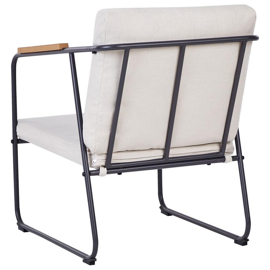 Beliani Set lounge pour jardin en Acier  VEZZANA  