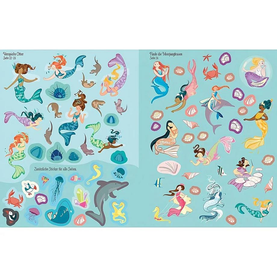 Usborne  Mein funkelndes Stickerbuch: Meerjungfrauen 
