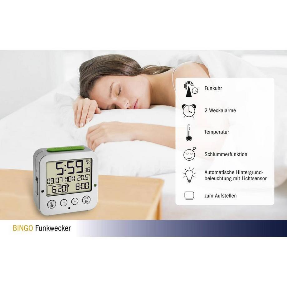 TFA Dostmann Radio-réveil Bingo  