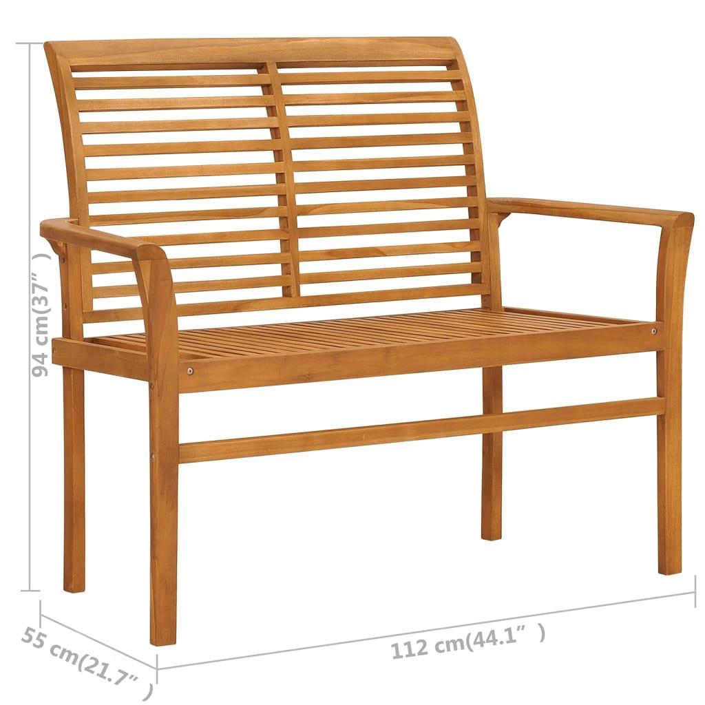 VidaXL panca Teak riciclato  