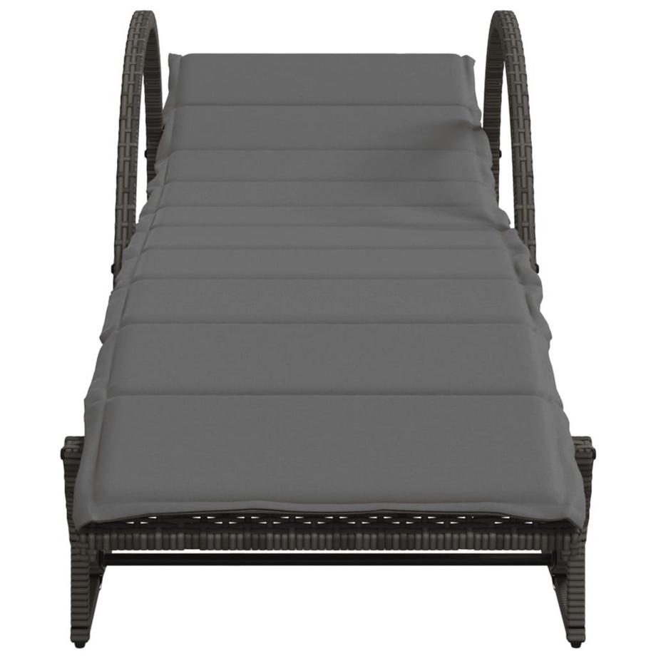 VidaXL Chaise longue rotin synthétique  