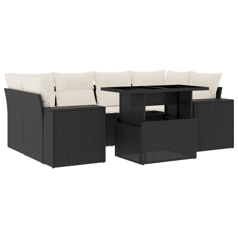 set divano da giardino Polirattan